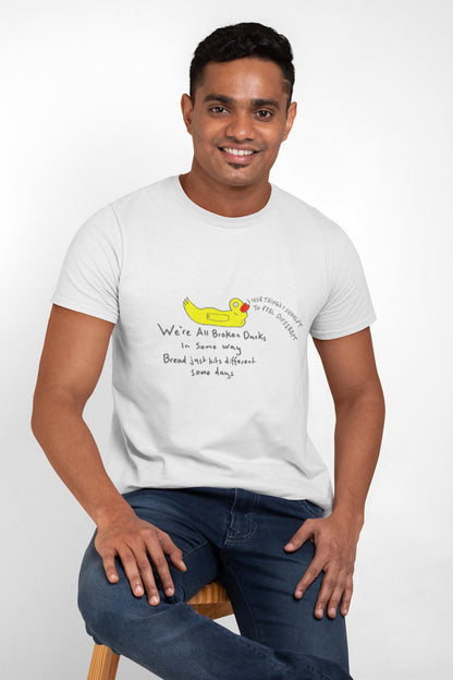 Mental Health Awareness T-Shirt | Addiction T-Shirt | Odd Duck | Hand Drawn | U.K. Artist