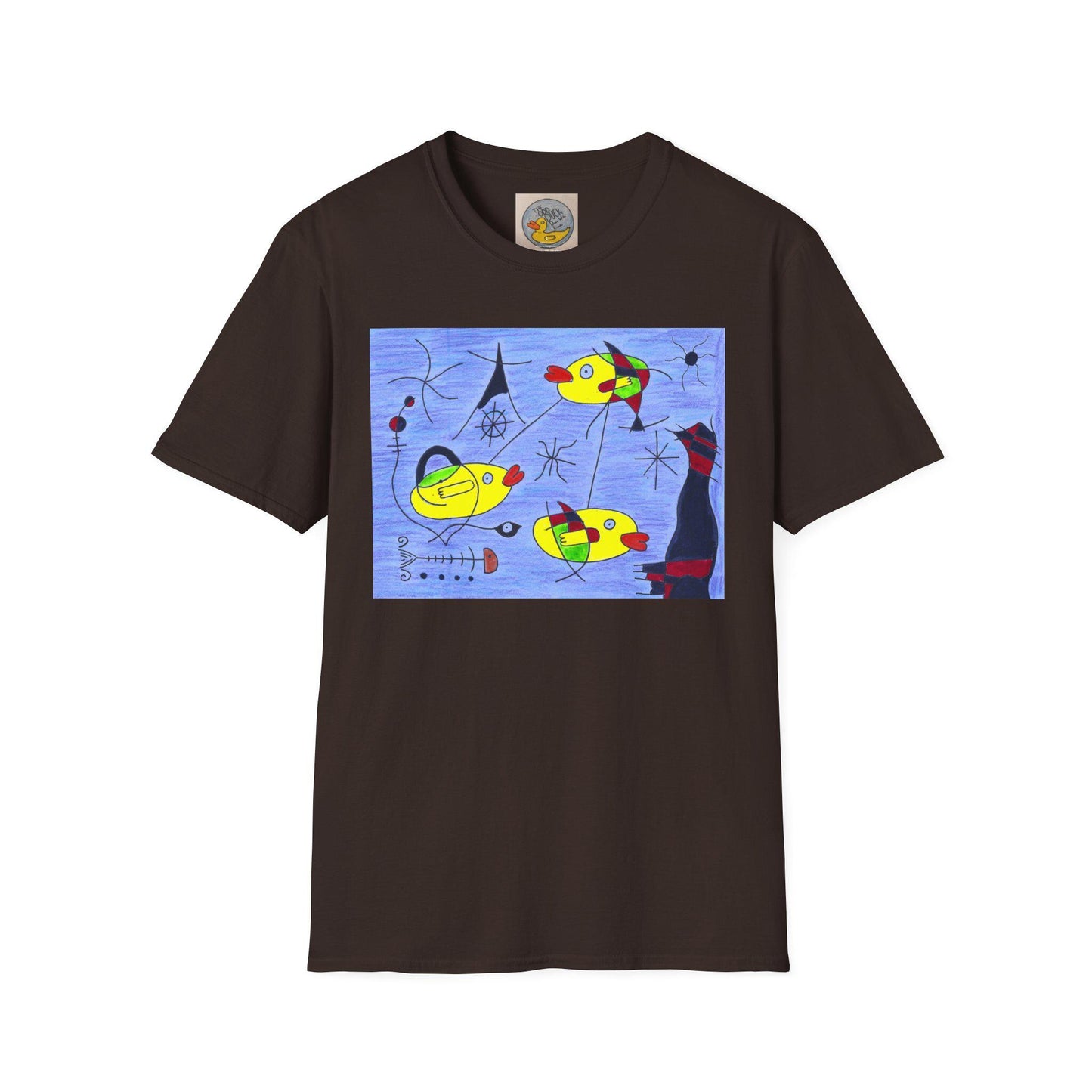 Joan Miró Style Duck Print Tee | Surrealist Abstract Art T-Shirt
