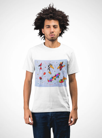 Joan Miró Inspired Abstract Ducks T-Shirt | Colorful Surreal Figurative Design