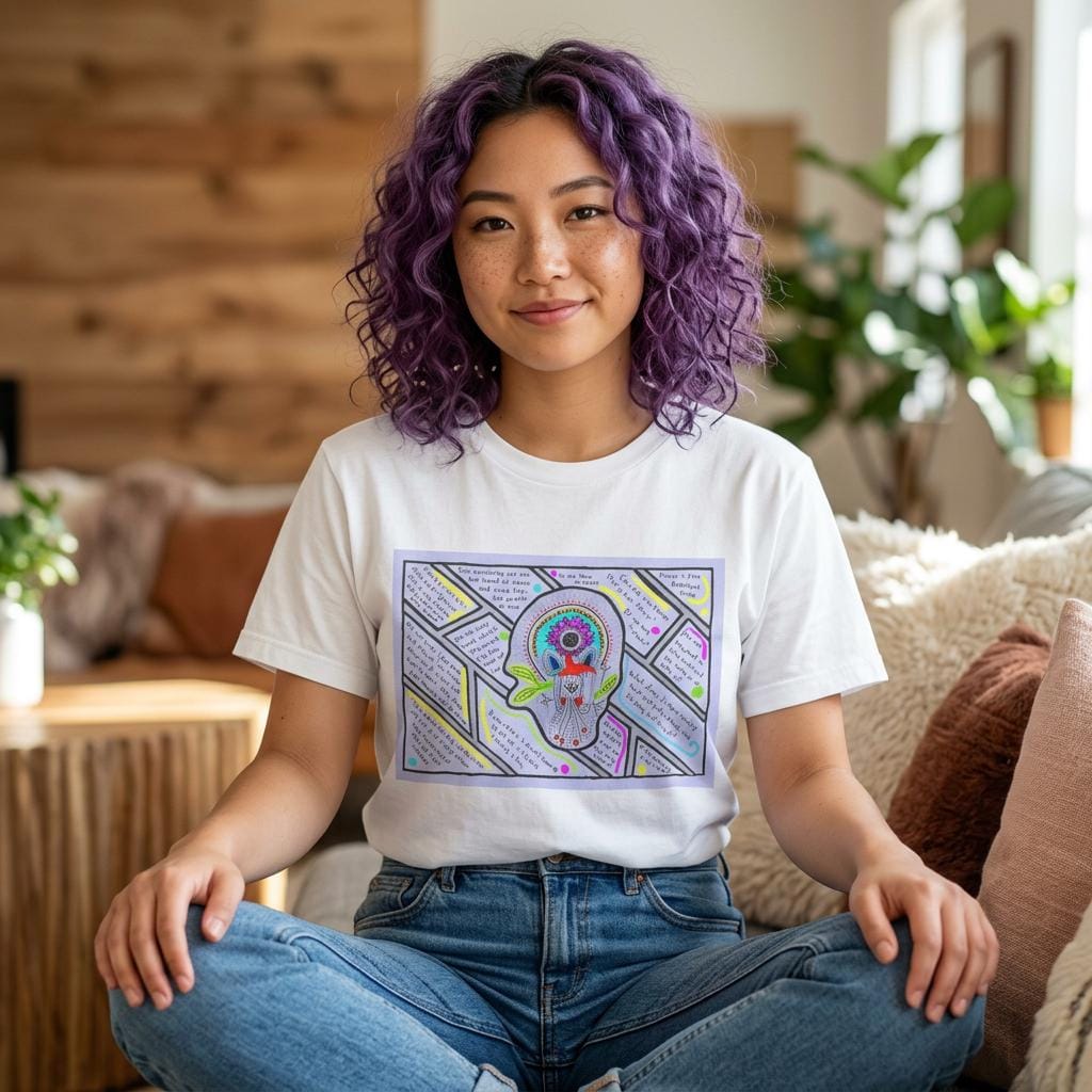 OddDuckBar Psychedelic Musings on the Infinite on a t-shirt