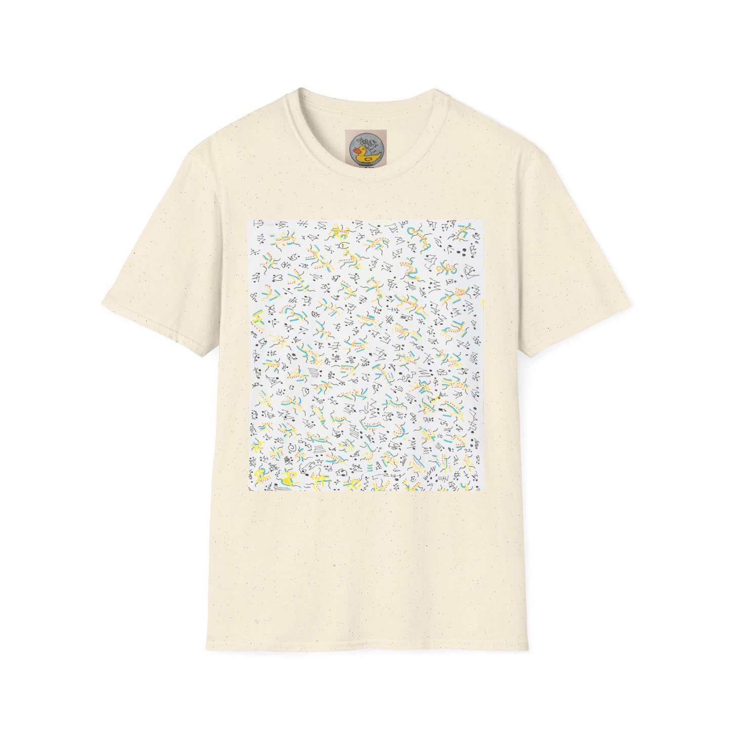 Joan Miró Style Abstract Print Tee | Hand Drawn Surrealist Art T-Shirt