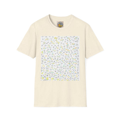 Joan Miró Style Abstract Print Tee | Hand Drawn Surrealist Art T-Shirt
