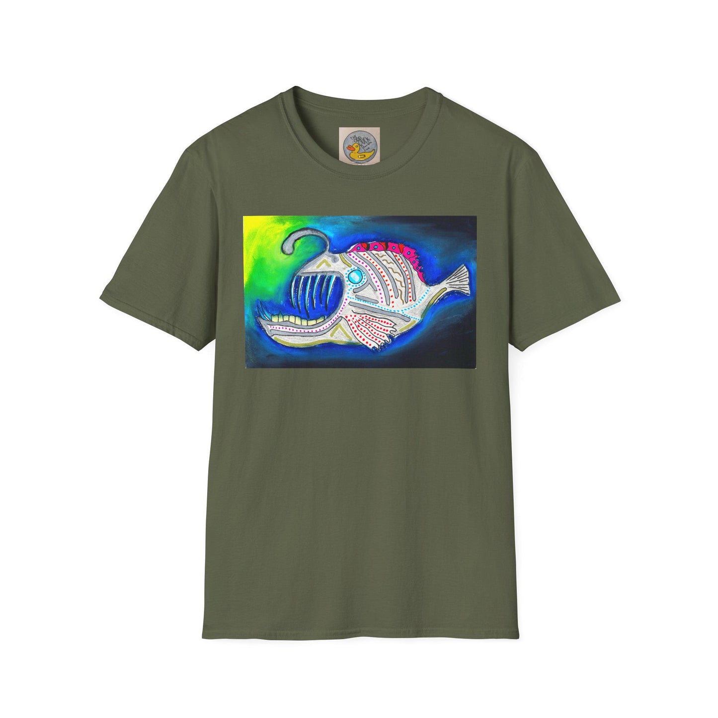 Angler fish | Bioluminescence Deep Ocean | Scary Fish | Hand Drawn | U.K. Artist