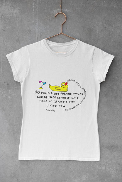 Alan Watts Mindfulness Quote T-Shirt | Meditation Spirituality Quote | TheOddDuckBar | Hand Drawn Tee Slogan