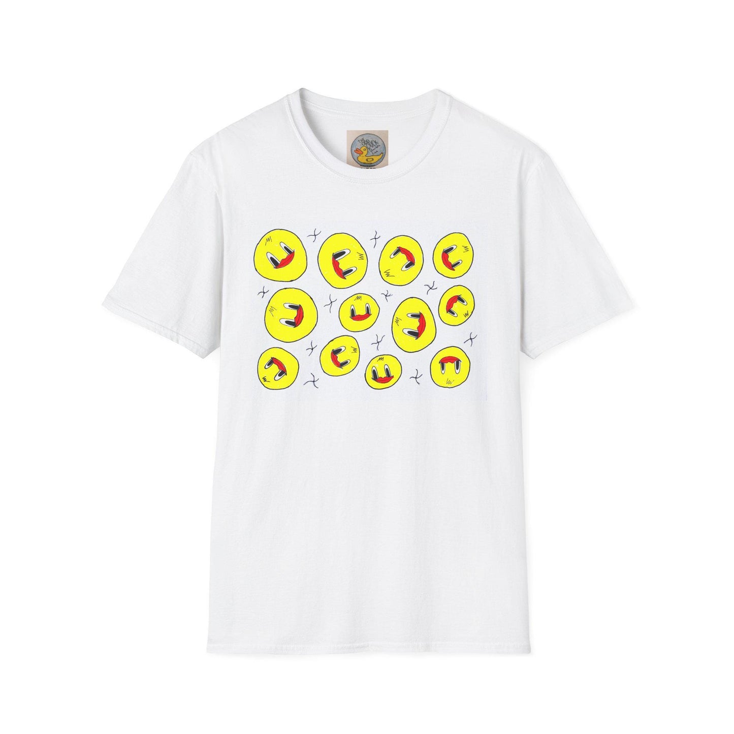 Smug Ducks Bubble Tee | Psychedelic Hand Drawn Animal Art T-Shirt