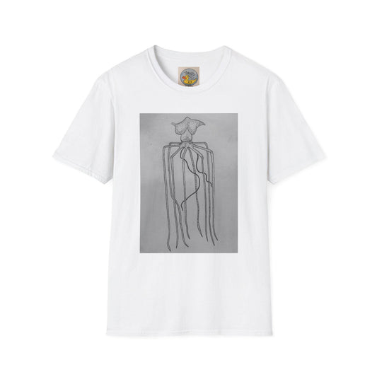 Mighty Magnapinna Squid Print T-Shirt | Creepy Deep Ocean Art Tee