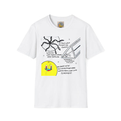 Abstract Duck Tentacle T-Shirt | Hand Drawn Art Print, Minimalist Graphic Tee