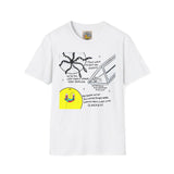 Abstract Duck Tentacle T-Shirt | Hand Drawn Art Print, Minimalist Graphic Tee