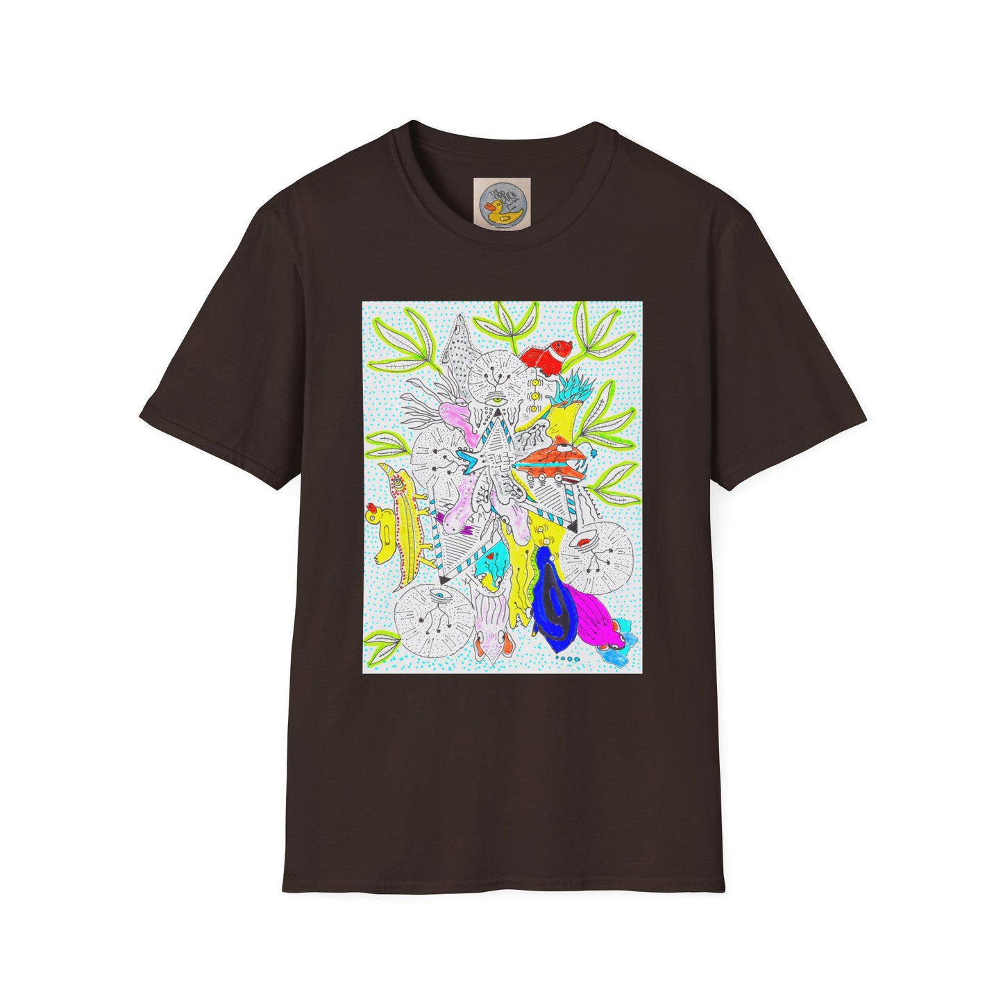 Abstract Zoo Animals T-Shirt | Hand Drawn Childrens Art Tee
