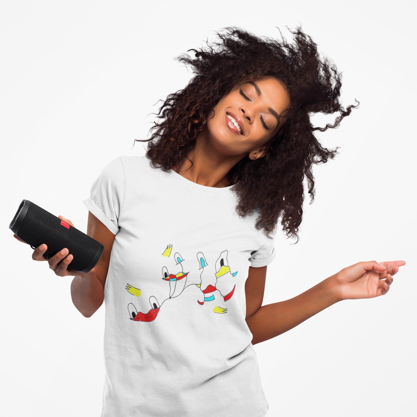 Abstract Duck T-Shirt | Joan Miro Style Hand Drawn Graphic Tee