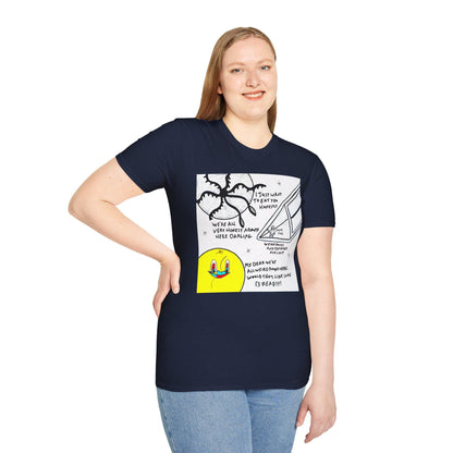 Abstract Duck Tentacle T-Shirt | Hand Drawn Art Print, Minimalist Graphic Tee