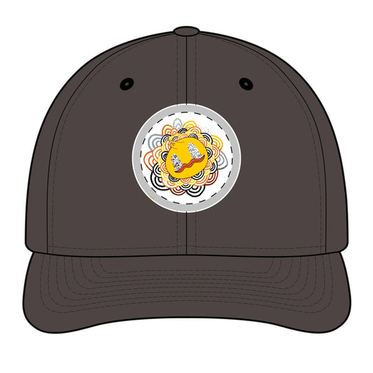 TheOddDuckBar Mascot Embroidered Trucker Cap | Mandala Logo Snapback Hat