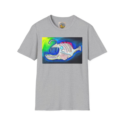 Angler fish | Bioluminescence Deep Ocean | Scary Fish | Hand Drawn | U.K. Artist