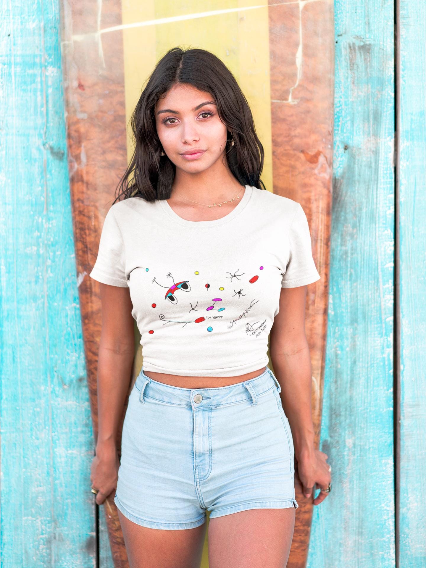Abstract Duck Art Tee | Hand Drawn Surrealist Print, UK Artist