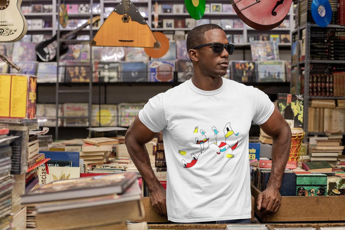 Abstract Duck T-Shirt | Joan Miro Style Hand Drawn Graphic Tee