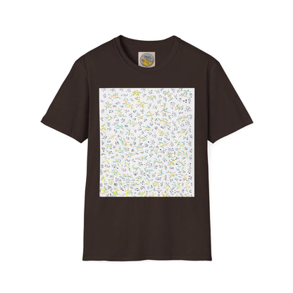 Joan Miró Style Abstract Print Tee | Hand Drawn Surrealist Art T-Shirt