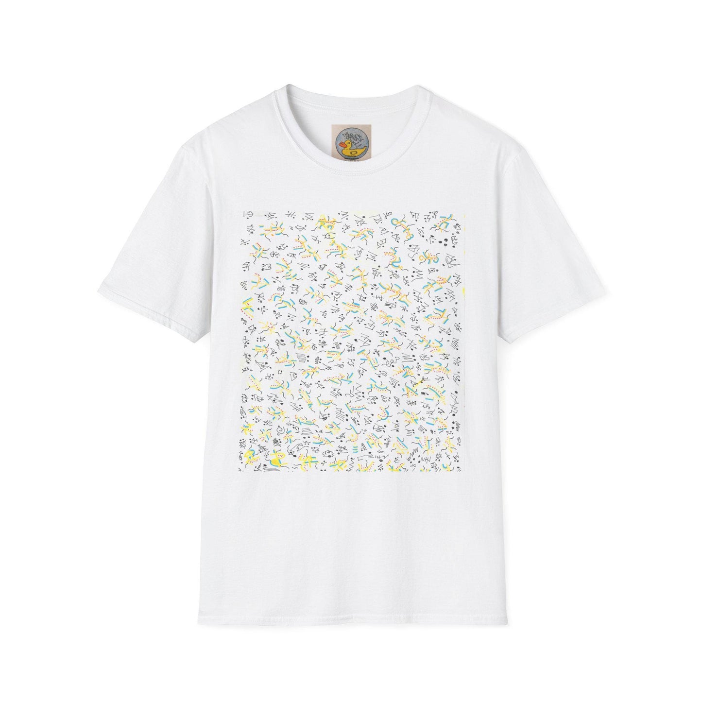Joan Miró Style Abstract Print Tee | Hand Drawn Surrealist Art T-Shirt