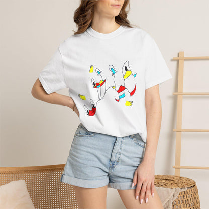 OddDuckBar Psychedelic Duck Graphic T-Shirt – Relaxed Fit Cotton Tee