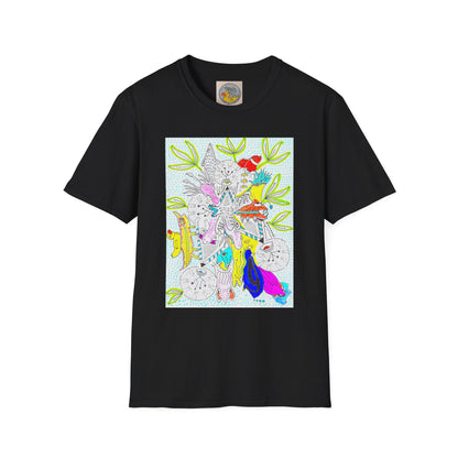 Abstract Zoo Animals T-Shirt | Hand Drawn Childrens Art Tee
