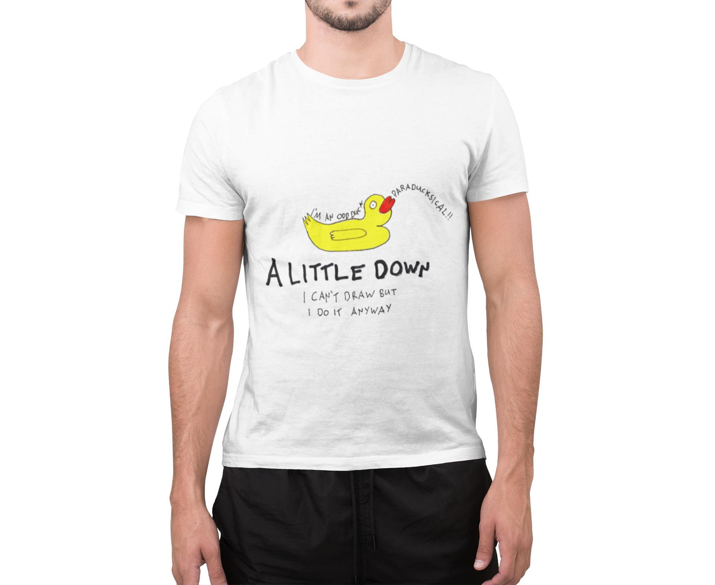 Odd Duck T-Shirt | Mental Health Awareness, Hand Drawn Art, UK Artist