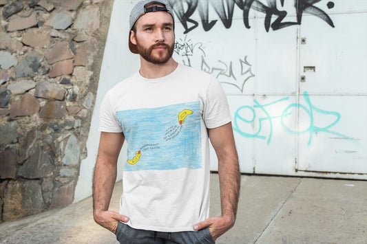 Motivational T-shirt | Odd Ducks Helping Each Other | Hand Drawn Artwork