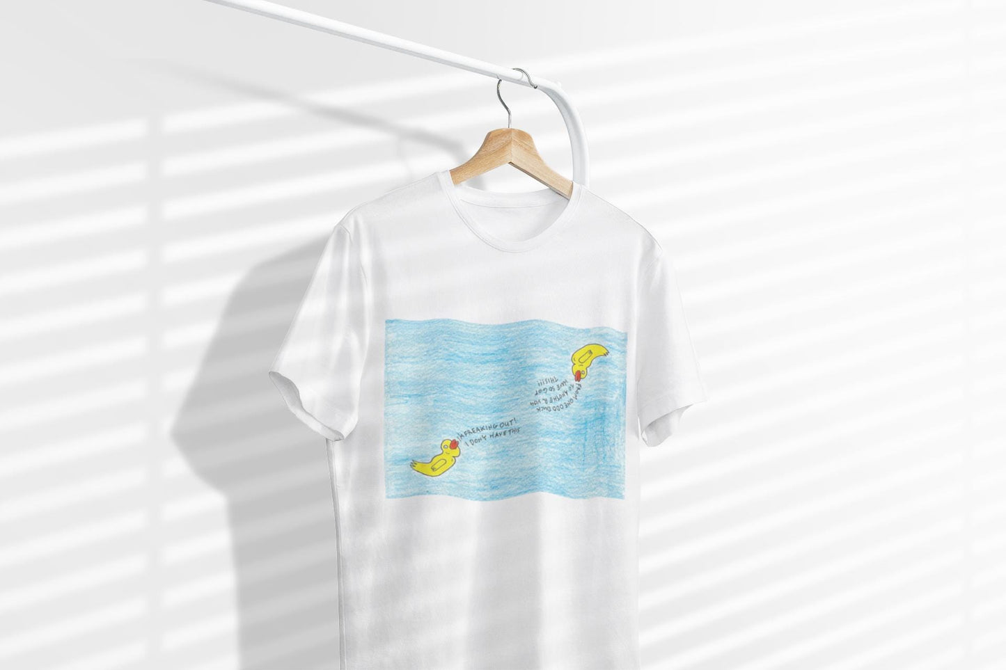 Motivational T-shirt | Odd Ducks Helping Each Other | Hand Drawn Artwork