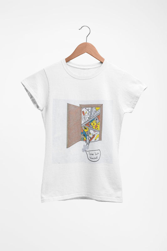 Step Into Yourself | Motivational T-shirt | Shadow Work | Hand Drawn | U.K. Artist