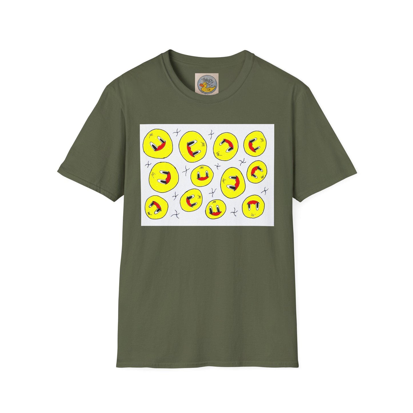 Smug Ducks Bubble Tee | Psychedelic Hand Drawn Animal Art T-Shirt