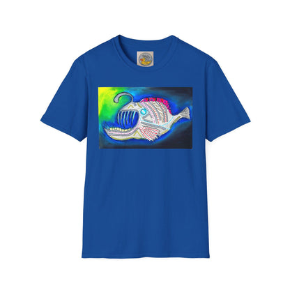 Angler fish | Bioluminescence Deep Ocean | Scary Fish | Hand Drawn | U.K. Artist