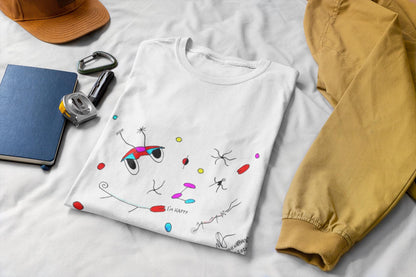 Abstract Duck Art Tee | Hand Drawn Surrealist Print, UK Artist