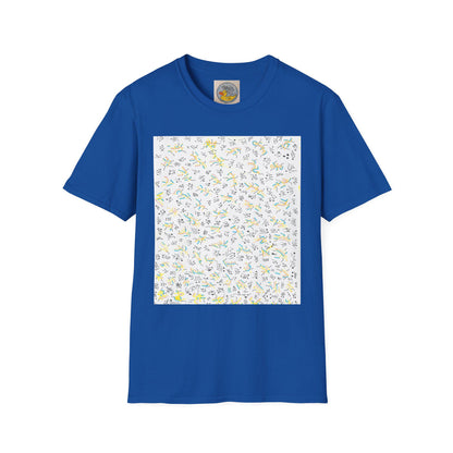 Joan Miró Style Abstract Print Tee | Hand Drawn Surrealist Art T-Shirt