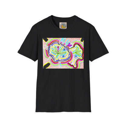 Surreal Garden eyes & bugs abstract tee | Hand drawn art | Bipolar Art