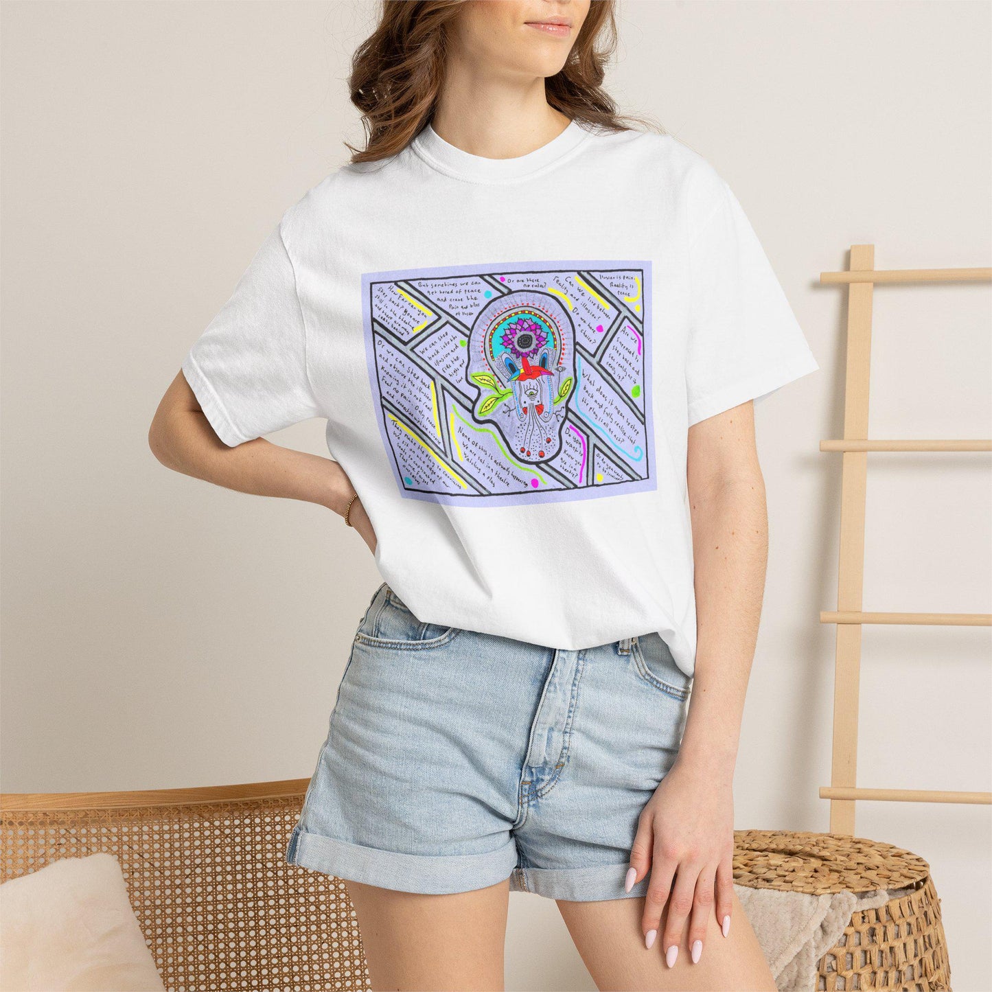 OddDuckBar Psychedelic Musings on the Infinite on a t-shirt