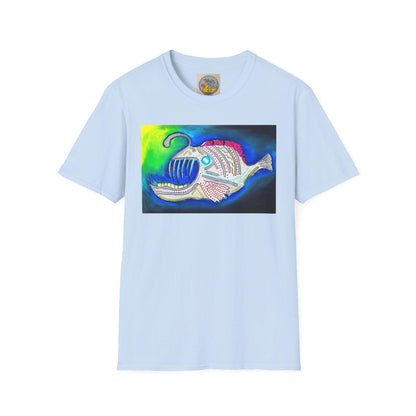 Angler fish | Bioluminescence Deep Ocean | Scary Fish | Hand Drawn | U.K. Artist