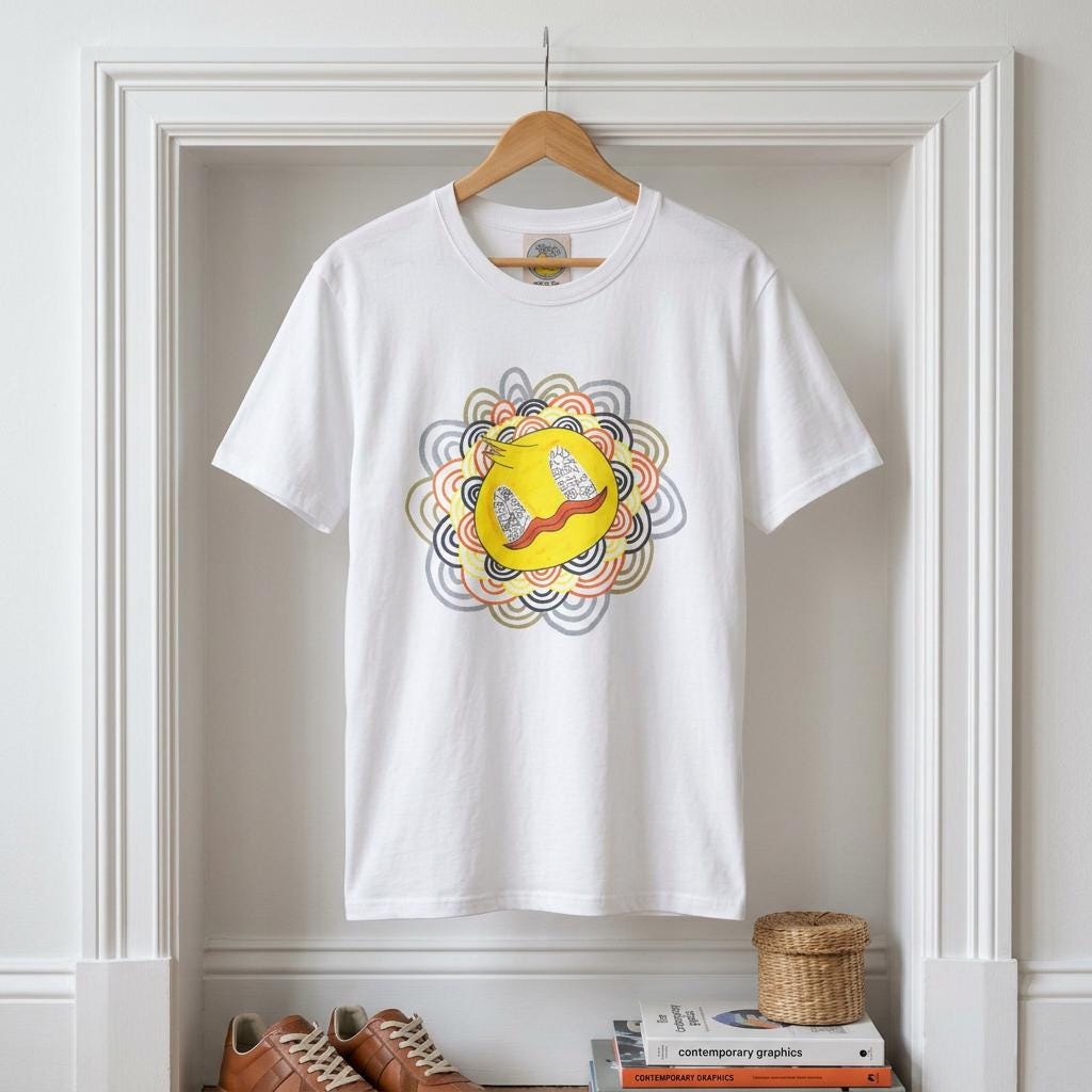 Psychedelic Smug Duck | Japanese Characters | Art is Therapy | TheOddDuckBar | Duck Character