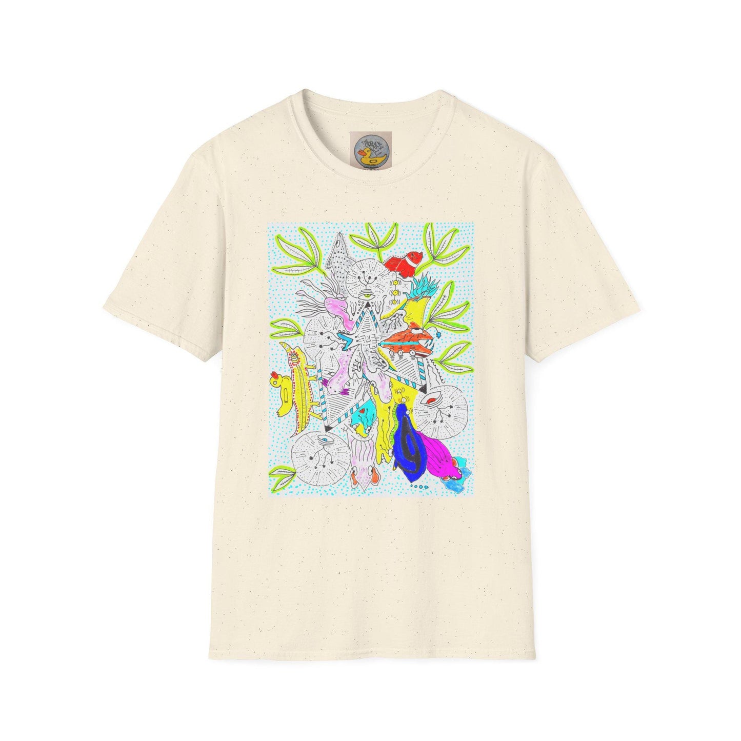 Abstract Zoo Animals T-Shirt | Hand Drawn Childrens Art Tee