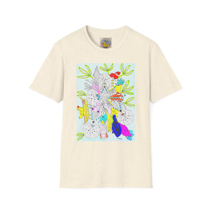 Abstract Zoo Animals T-Shirt | Hand Drawn Childrens Art Tee