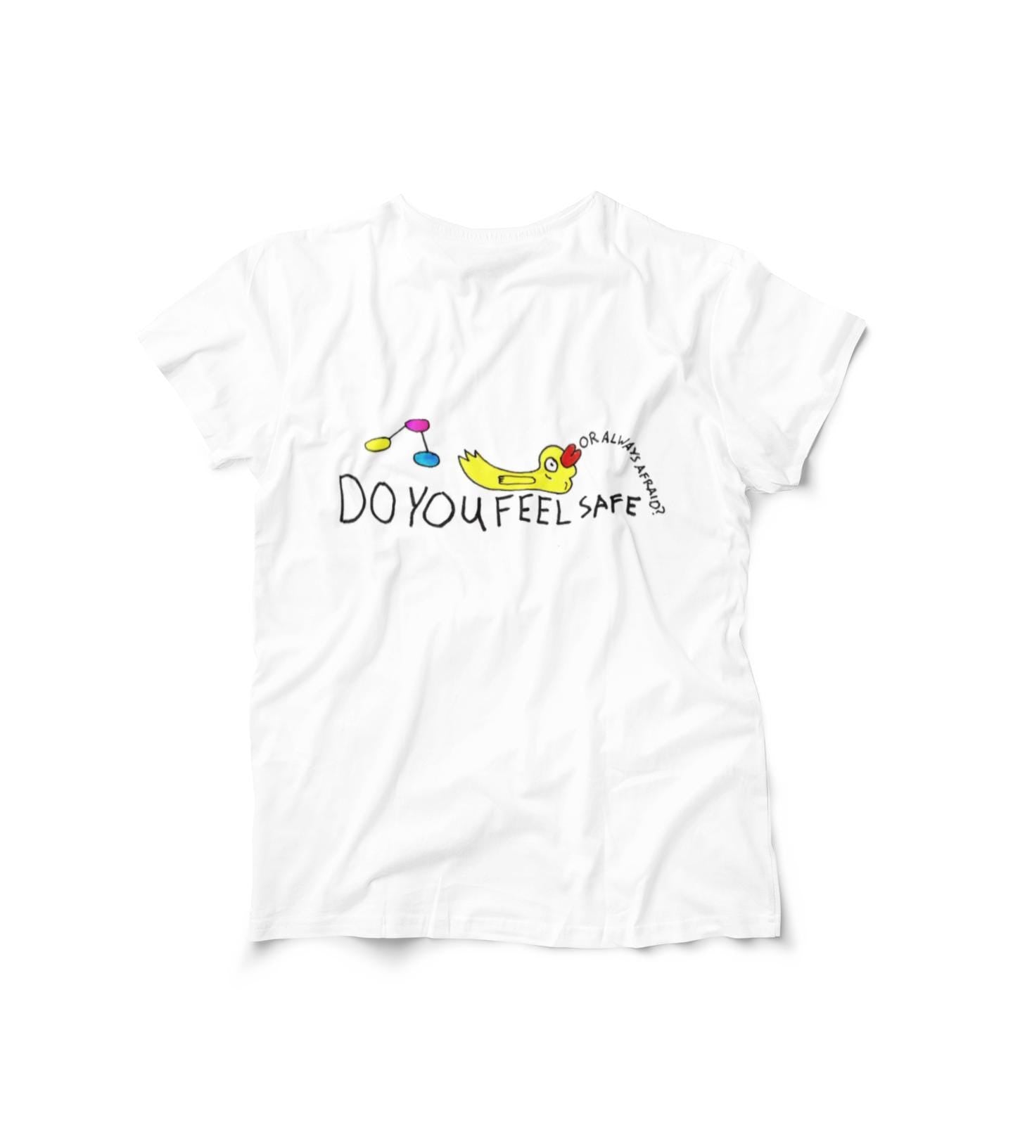 Do You Feel Safe T-Shirt | Or are you afraid? | TheOddDuckBar | Hand Drawn Tee Slogan