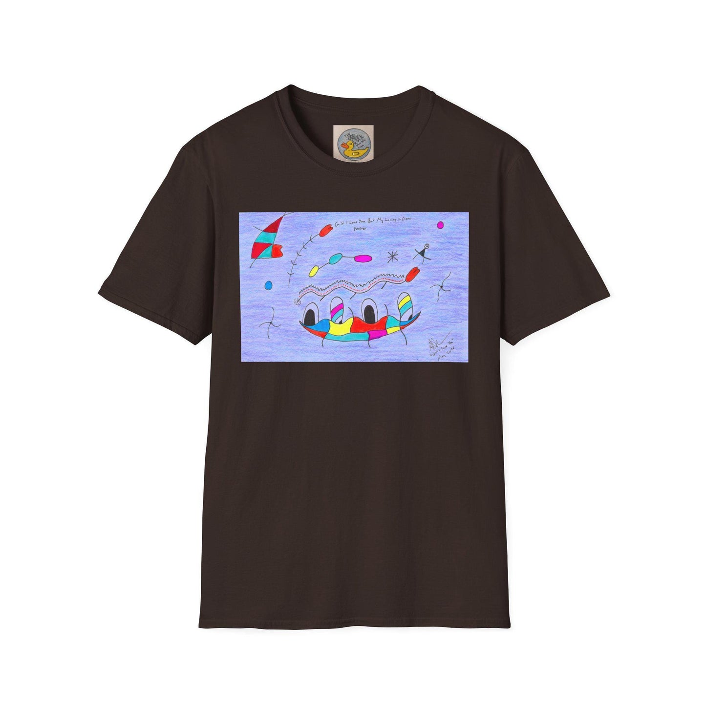 Joan Miro Inspired Abstract Duck T-Shirt | Surrealist Animal Art Tee