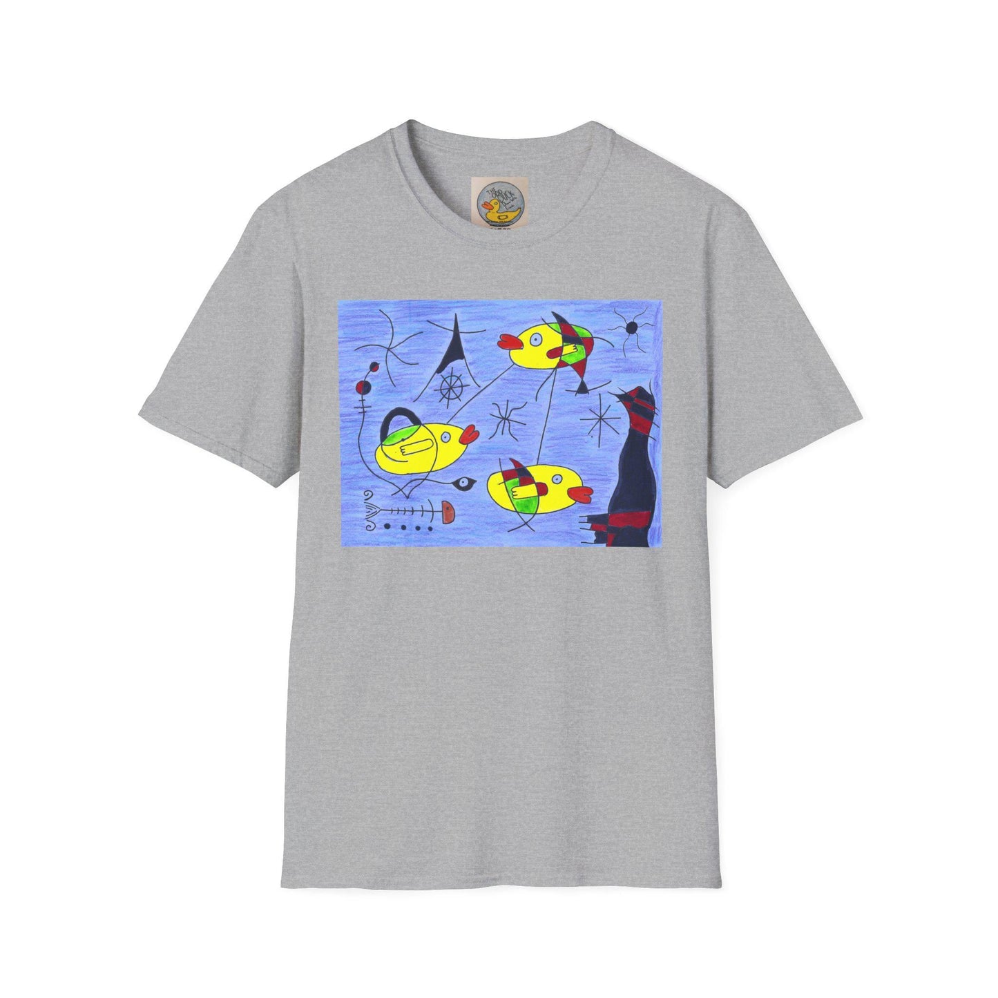 Joan Miró Style Duck Print Tee | Surrealist Abstract Art T-Shirt