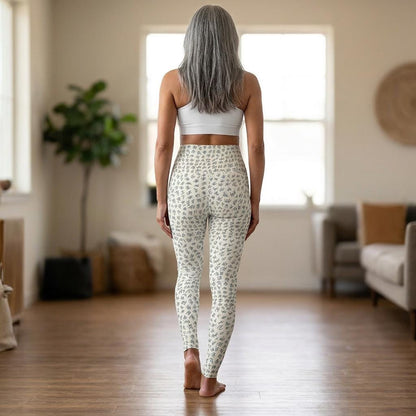 OddDuckBar Yoga Leggings Hand Drawn Pattern High Waisted Yoga | All-Over Print