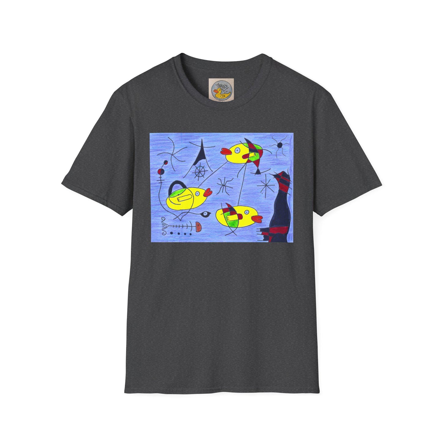 Joan Miró Style Duck Print Tee | Surrealist Abstract Art T-Shirt