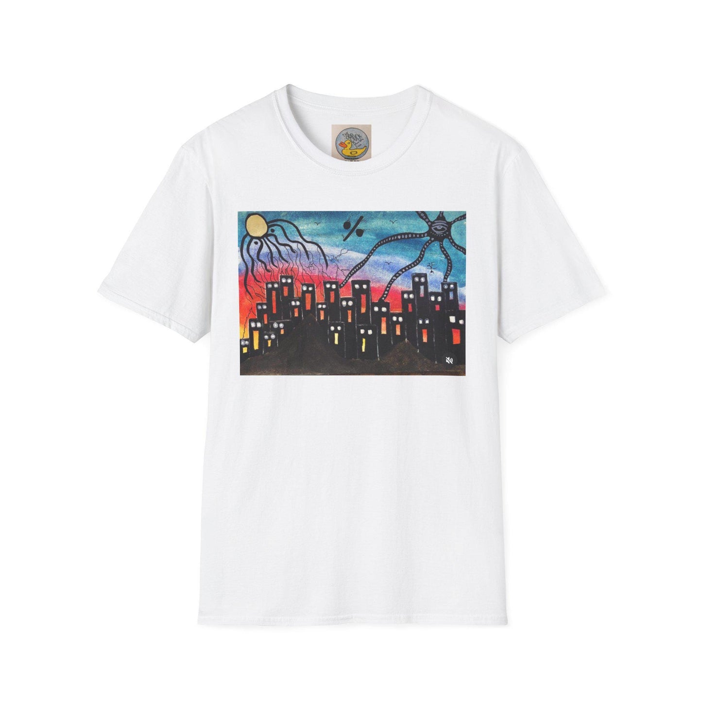 Lovecraftian Tentacles Watercolor T-Shirt | Cosmic Horror Abstract