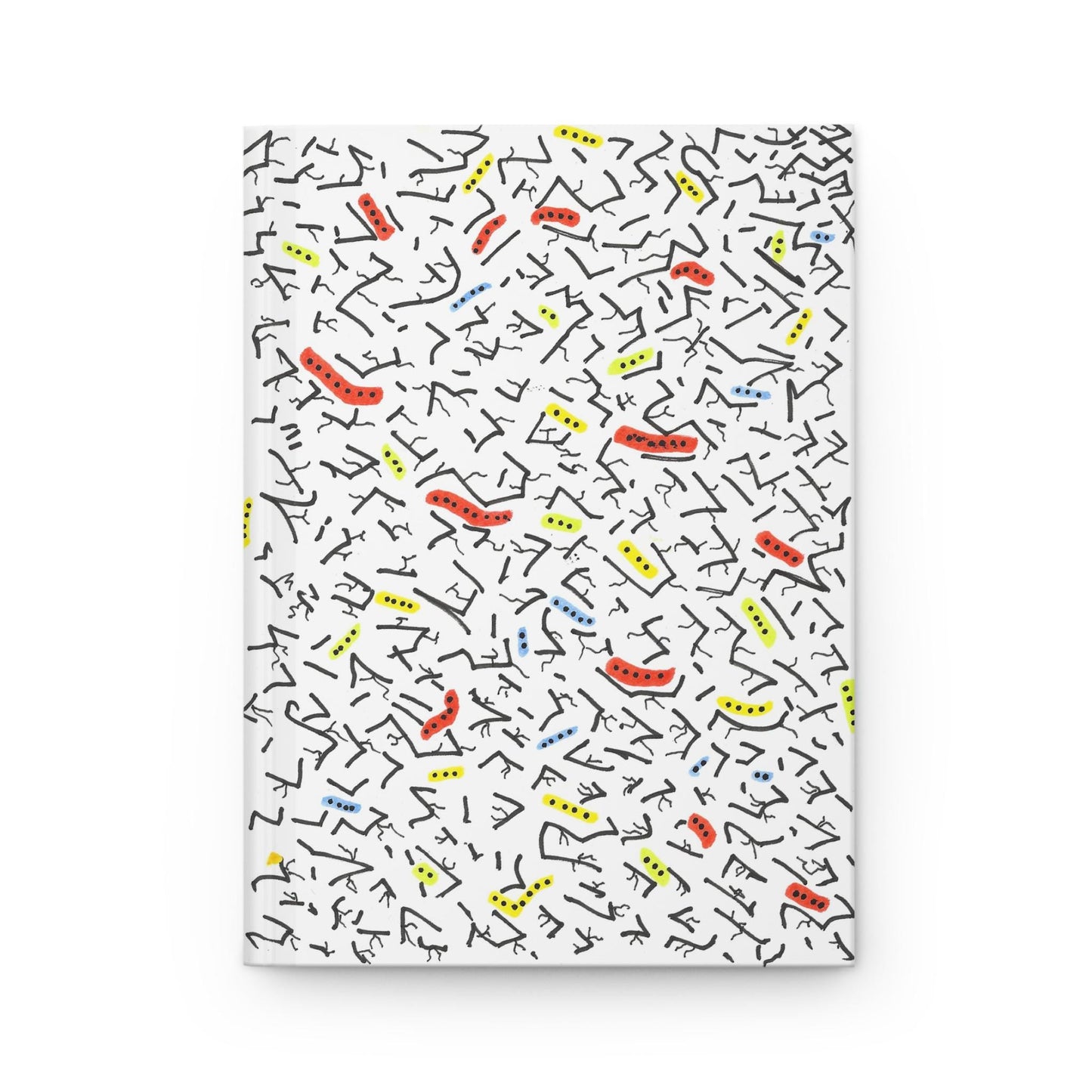 Abstract Doodle Pattern Hardcover Journal | Matte Notebook | TheOddDuckBar