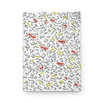 Abstract Doodle Pattern Hardcover Journal | Matte Notebook | TheOddDuckBar