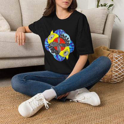 Scared Wide-Eyed City Ducks T-Shirt | Urban Duck Illustration