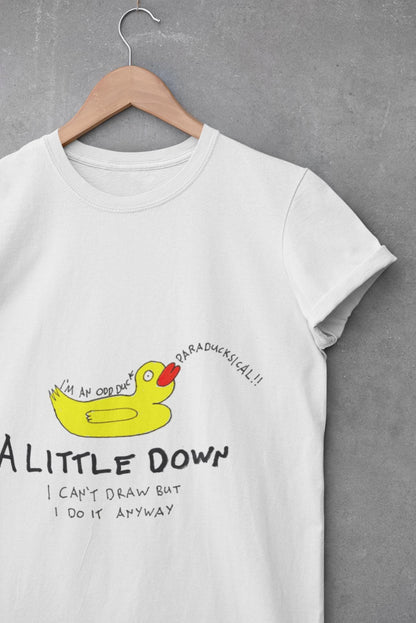 Odd Duck T-Shirt | Mental Health Awareness, Hand Drawn Art, UK Artist