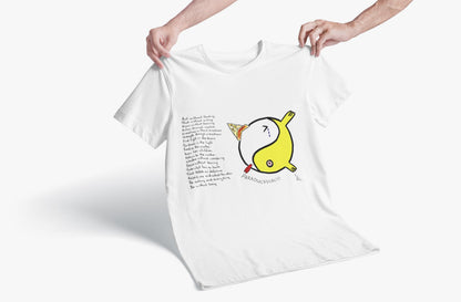 Taoism Paradox Ducks T-Shirt | Laotzu Poem Mental Health Awareness | Hand Drawn | U.K. Artist