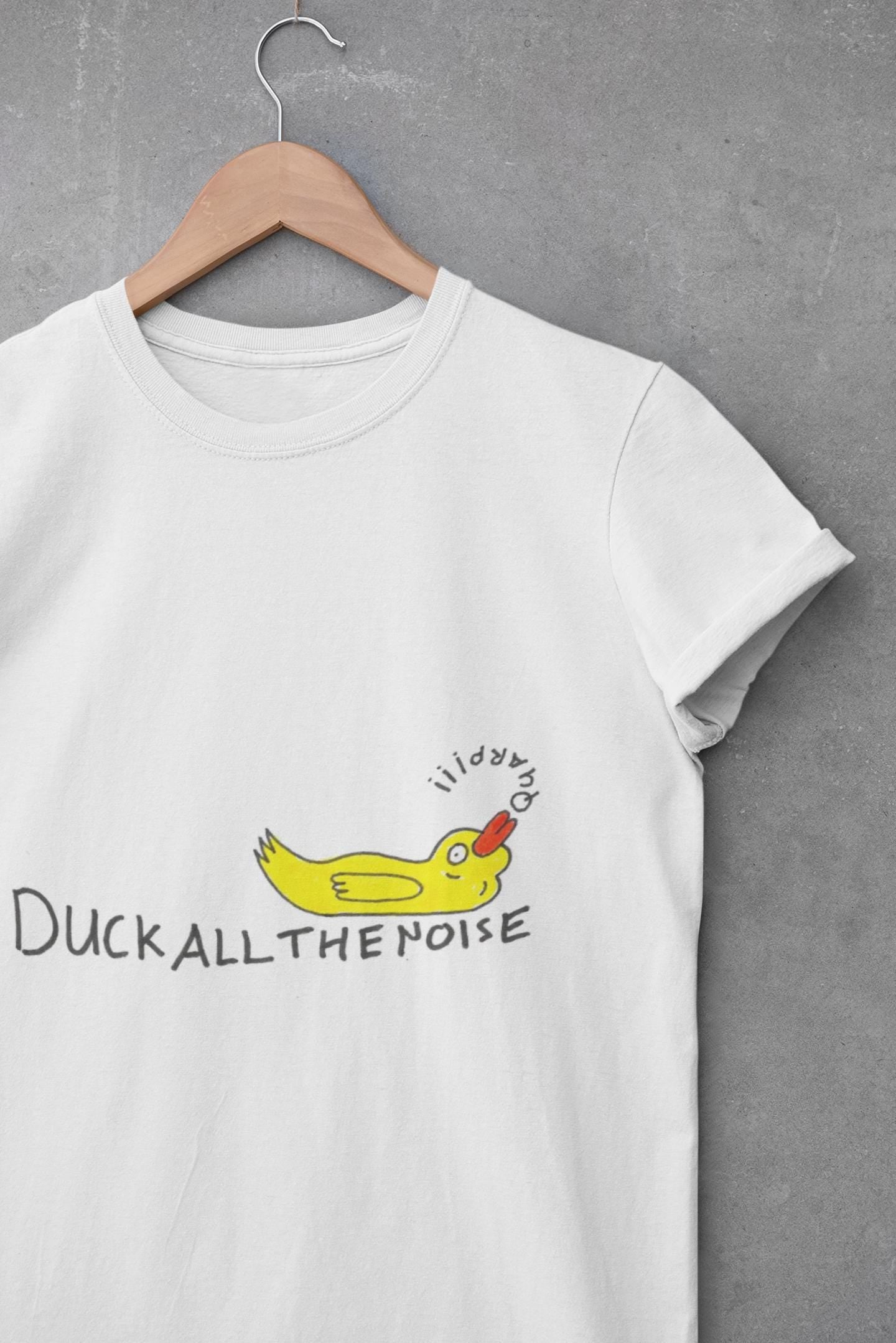 Duck All The Noise T-Shirt | Mental Health Awareness, Mindfulness Meditation Tee
