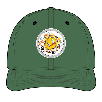 TheOddDuckBar Mascot Embroidered Trucker Cap | Mandala Logo Snapback Hat